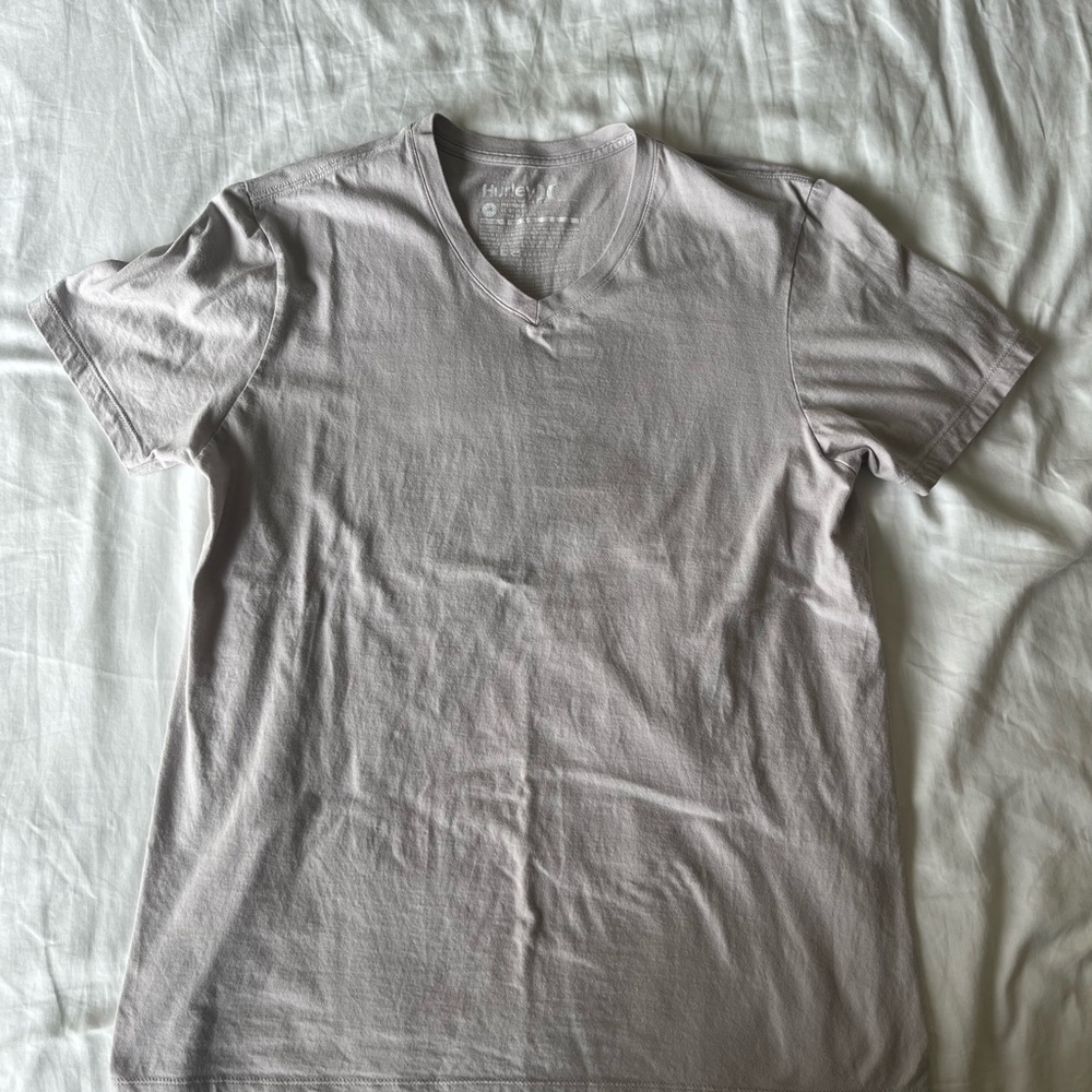 Hurley Grey V Neck T-Shirt